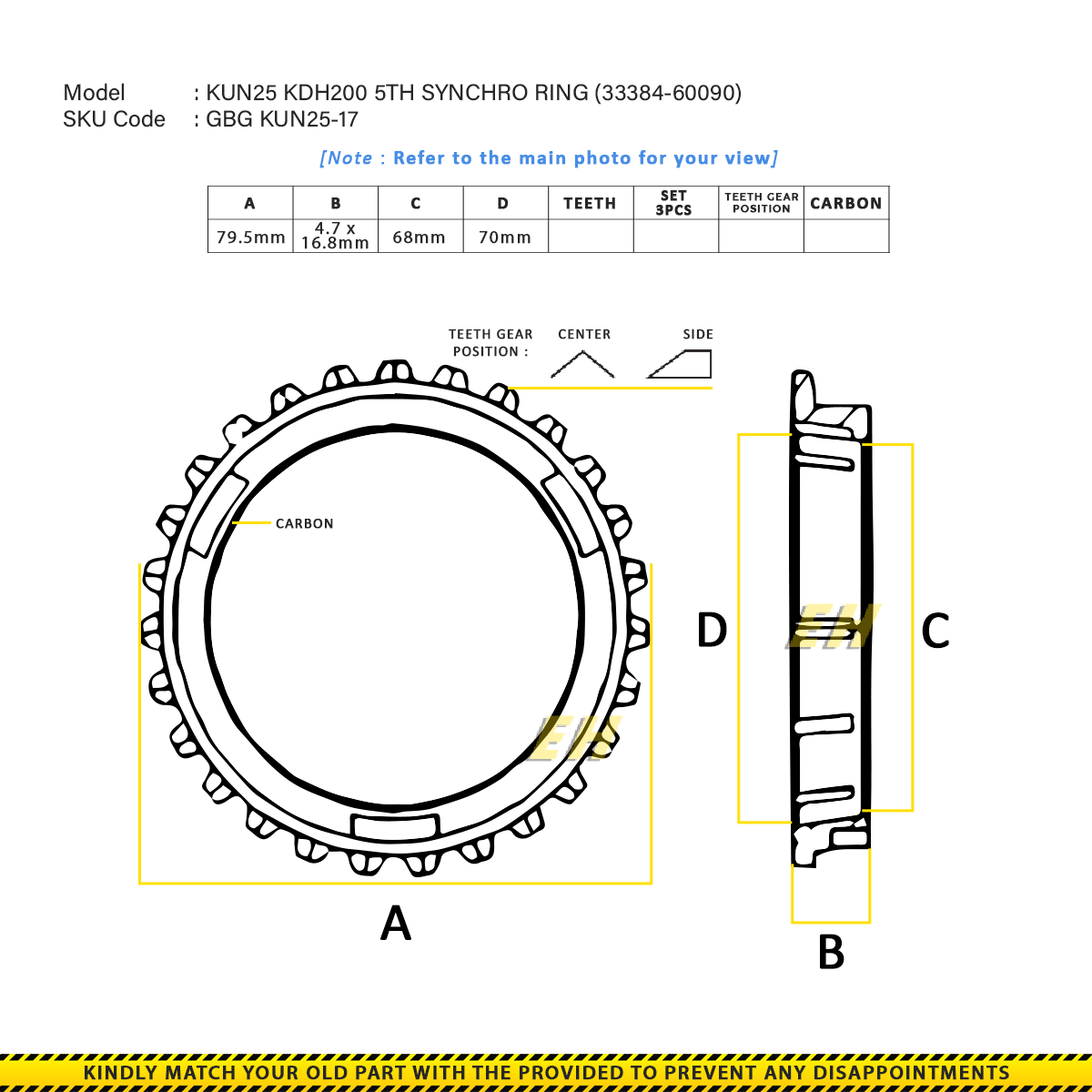 リン 4/5 SP SYNCHRO. RING | KAOPIN ENTERPRISE
